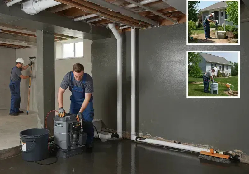 Basement Waterproofing and Flood Prevention process in El Paso, IL